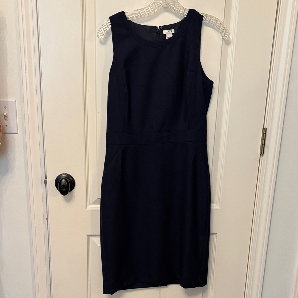JCrew suiting Navy dress SZ 4